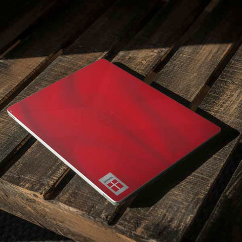 Denmark Soccer Flag Surface Laptop 2 Skin